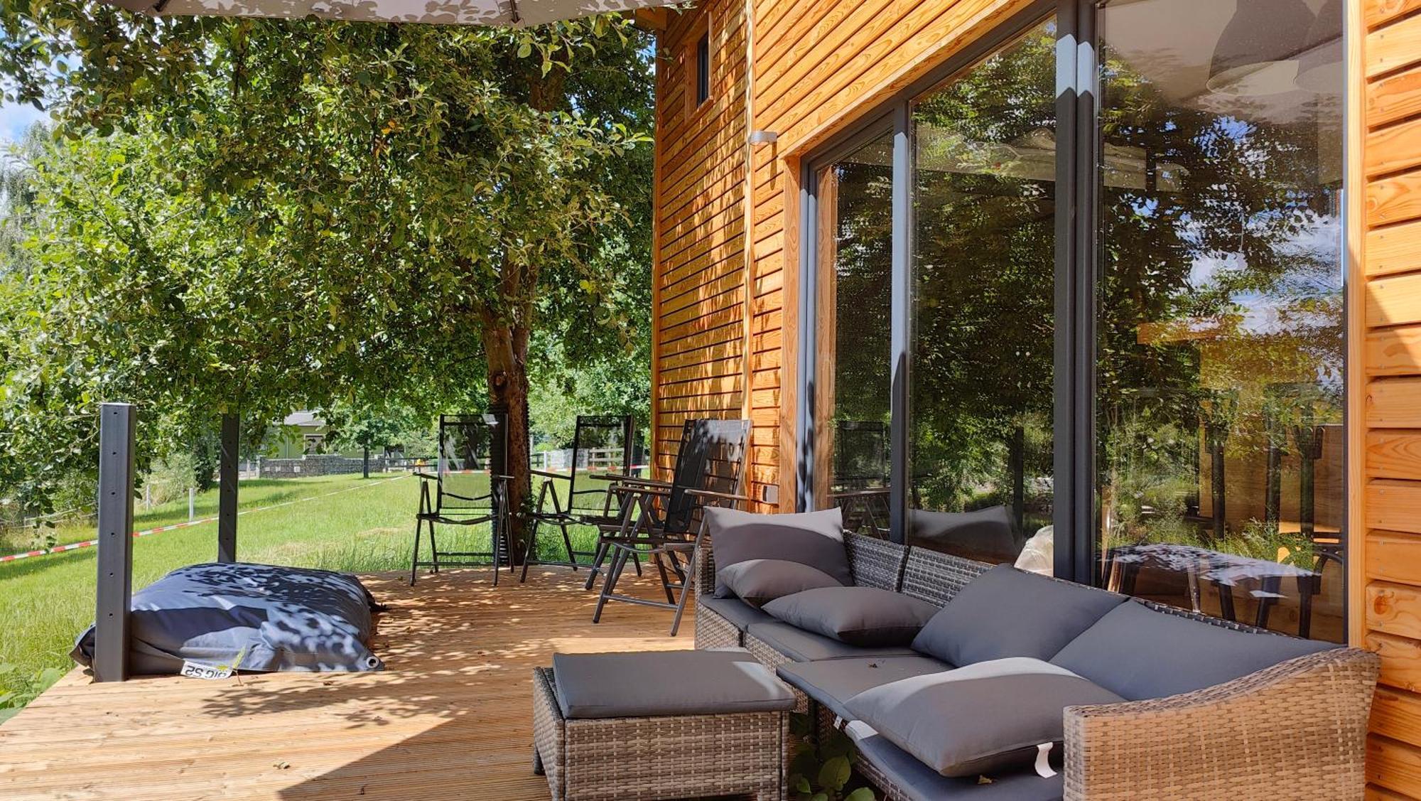 Tinyhousebeidresden 3 Fuer 2 - 7 Personen, Naehe Saechsische Schweiz, Dresden, Mit Badeteich Villa Großharthau Dış mekan fotoğraf
