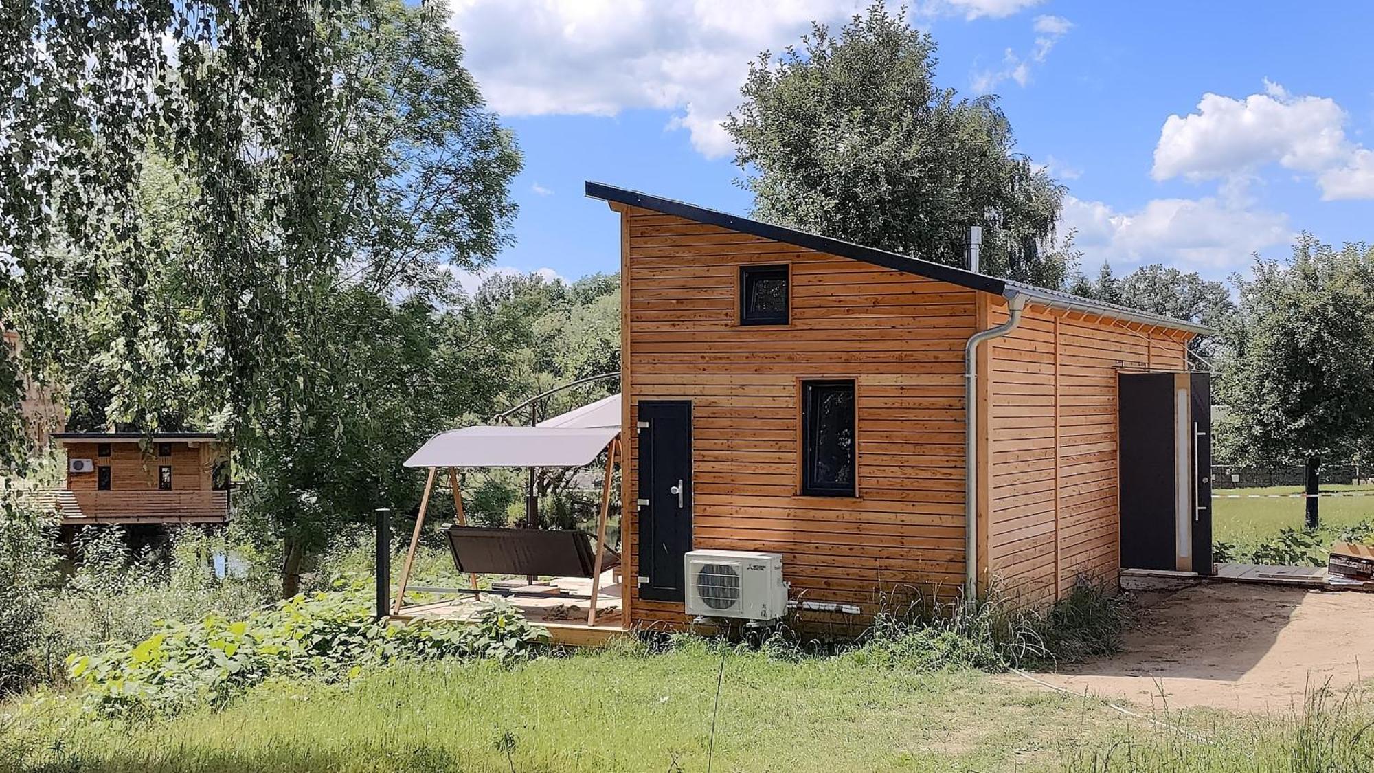Tinyhousebeidresden 3 Fuer 2 - 7 Personen, Naehe Saechsische Schweiz, Dresden, Mit Badeteich Villa Großharthau Dış mekan fotoğraf